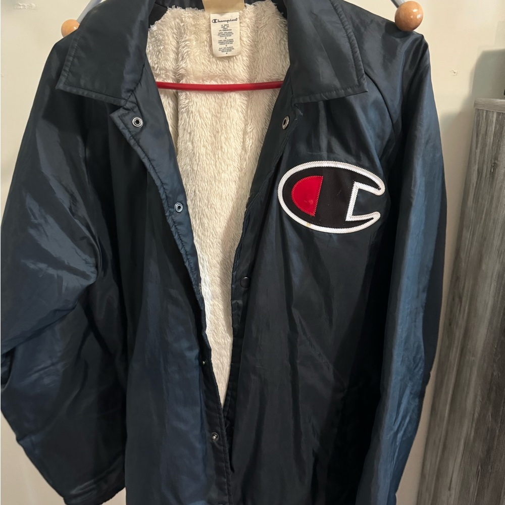 Champion Black Jacket with Fleece Lining - Picture 1 of 5
